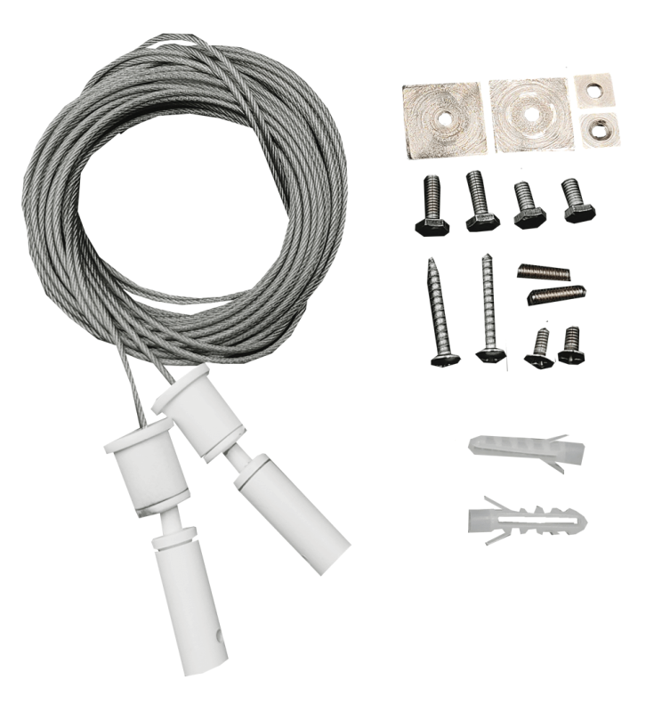 Kit de suspension universel EOS-K300 blanc, câble 3 m pour rail LED