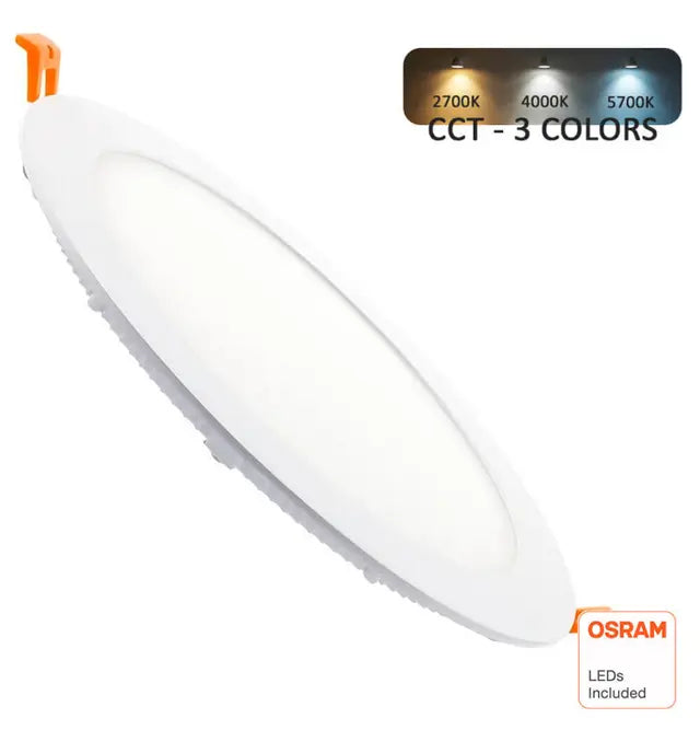 Spot LED encastrable 26W Ø220 mm — Downlight slim EOS-D126