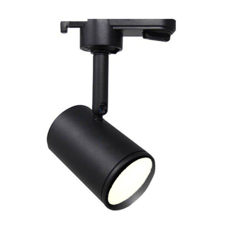 Spot GU10 EOS-S120 noir compact sur rail monophasé — éclairage de magasin