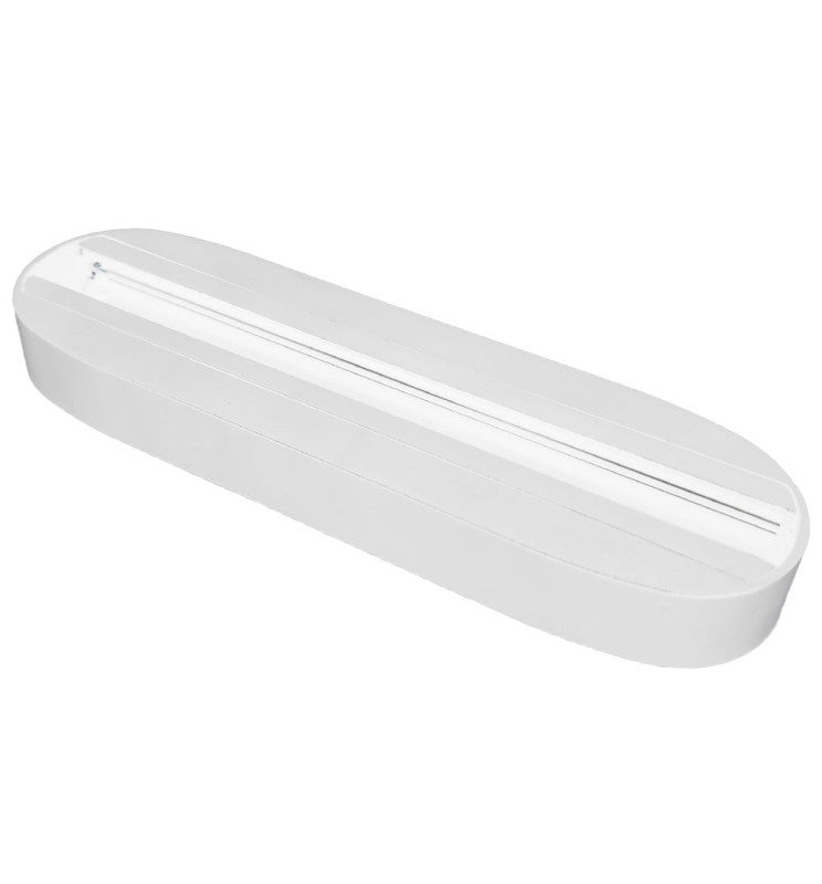 Rail LED monophasé simple EOS-R100 blanc — éclairage commercial