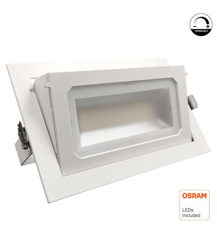 Spot LED encastrable rectangulaire 40W orientable dimmable EOS-D242