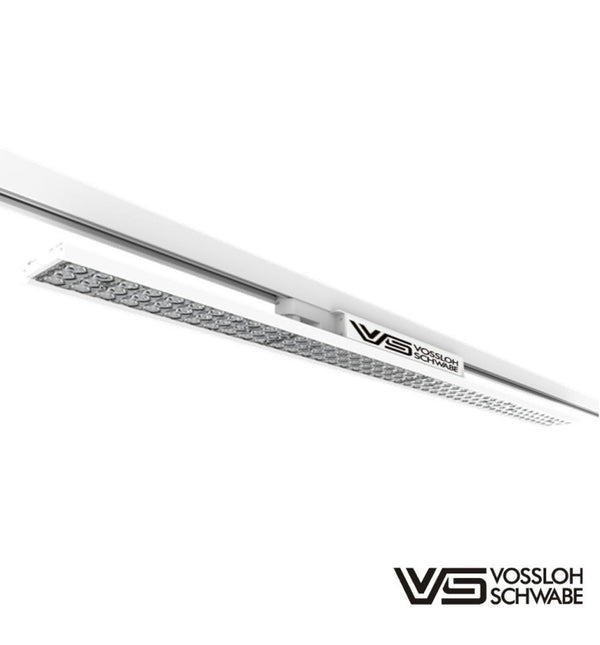 Projecteur linéaire LED EOS-L500 150 cm sur rail triphasé — éclairage commercial