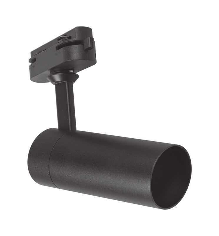 Spot GU10 EOS-S110 noir grand format sur rail monophasé — éclairage de magasin
