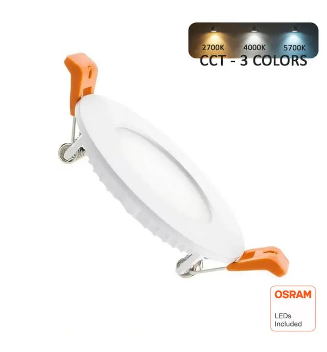Spot LED encastrable 6W Ø73 mm — Downlight plafond slim EOS-D106
