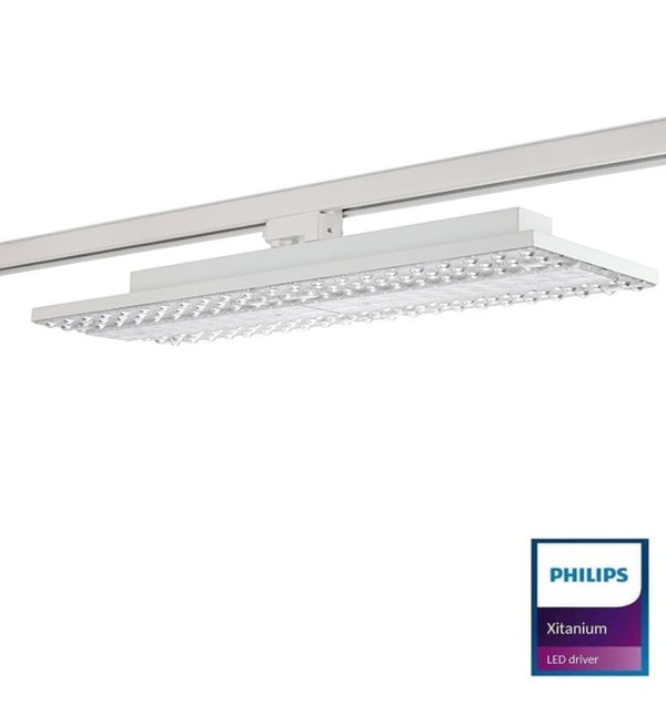 Projecteur linéaire LED EOS-L510 58 cm orientable sur rail triphasé — éclairage commercial