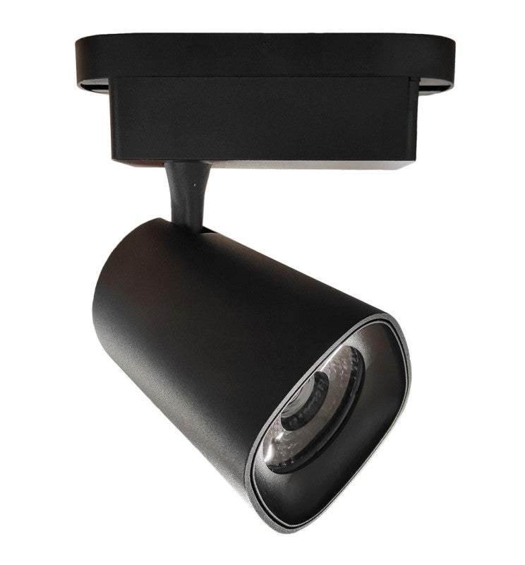 Rail LED monophasé simple EOS-R100 noir — éclairage commercial