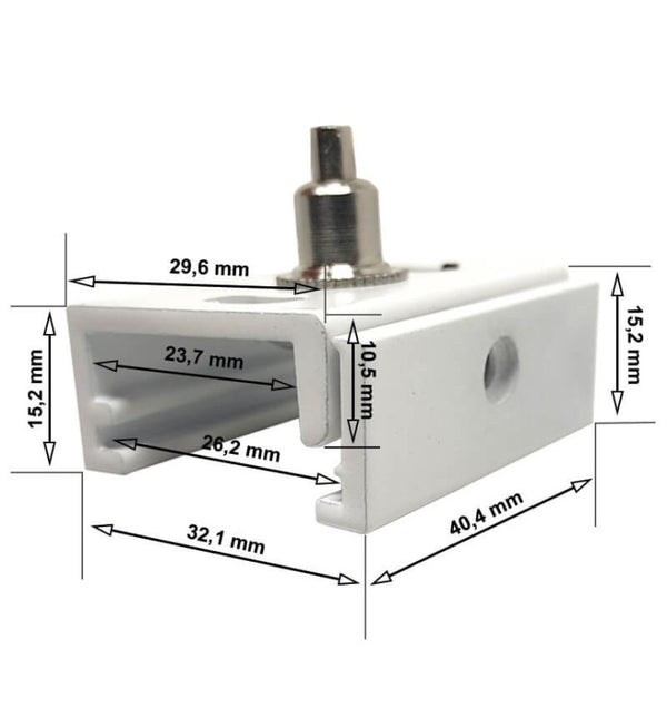 Kit de suspension EOS-K200 140 cm pour rail LED triphasé