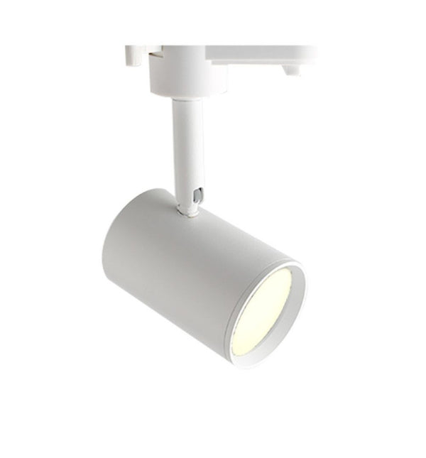Spot GU10 EOS-S120 blanc compact sur rail monophasé — éclairage de magasin